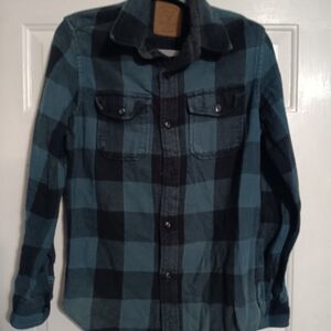 American Eagle Outfitters Dark Plaid Shirt